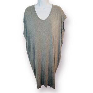 Joe Fresh V-neck Dolman Sleeve T-shirt Dress Grey S